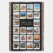 22 Afbeelding gepersonaliseerde fotocollage Deken (Voorkant Verticaal)