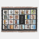 22 Afbeelding gepersonaliseerde fotocollage Deken (Voorkant)