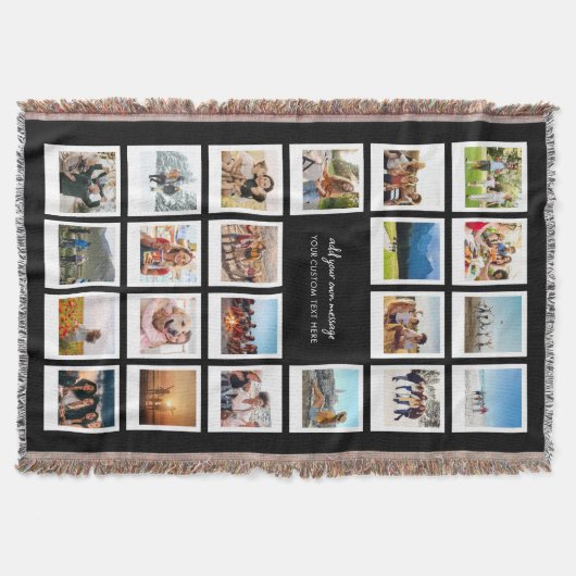 22 Afbeelding gepersonaliseerde fotocollage Deken (Voorkant)