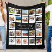 22 Afbeelding gepersonaliseerde fotocollage Fleece Deken