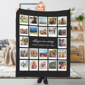 22 Afbeelding gepersonaliseerde fotocollage Fleece Deken