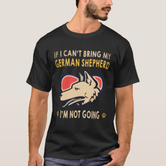 22 Als ik mijn Duitse Herdershond niet mee kan bre T-shirt