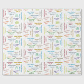 22 april, cadeaupapier voor cadeautjes (Vlak)