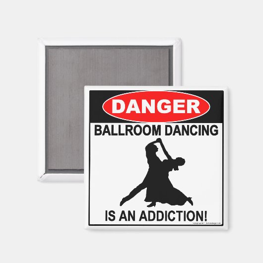 22 bis. Ballroom Verslavingen Magneet - Vierkant (Voorkant / Achterkant)
