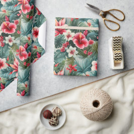 #22 Bloemen patroon Cadeaupapier