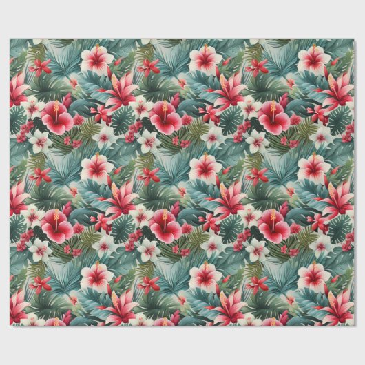 #22 Bloemen patroon Cadeaupapier (Vlak)