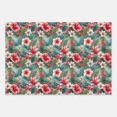 #22 Bloemen patroon Inpakpapier Vel (Voorkant)