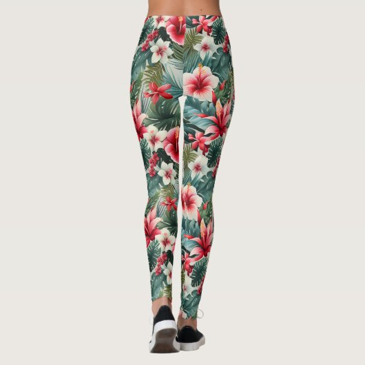 #22 Bloemen patroon Leggings (Achterkant)