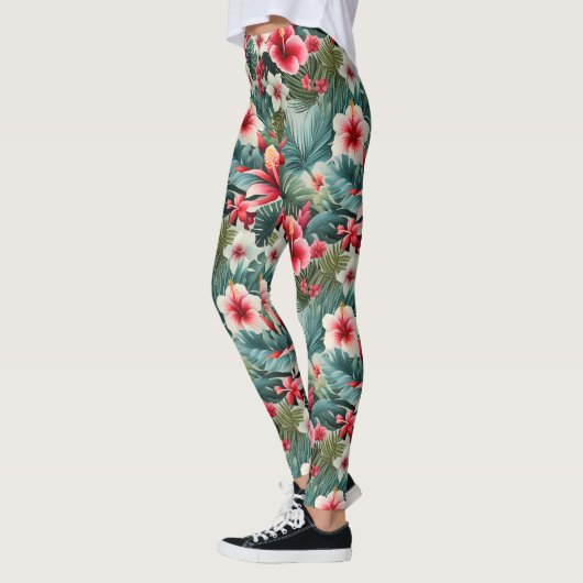 #22 Bloemen patroon Leggings (Links)