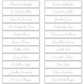 22 bruiloft gastnamen Elegant Handgeschreven Scrip Sticker (Voorkant)