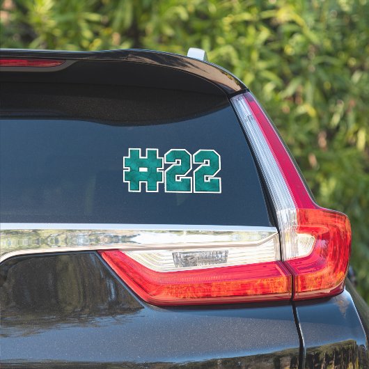 #22 Custom gesneden vinyl Sticker (Auto Zijkant)