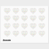 22 december Verjaardagssticker Hart Sticker (Vel)