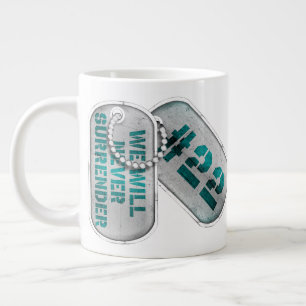 "22 DOG TAGS" Jumbo Koffie Mok