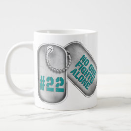  "22 DOG TAGS" Jumbo Koffie Mok