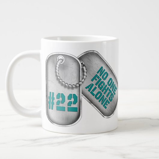  "22 DOG TAGS" Jumbo Koffie Mok (Links)