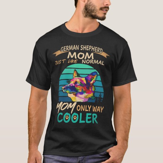 22 Duitse Herders Moeder Precies Als Gewone Moeder T-shirt (Voorkant)