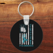 22 Een dag is 22 te veel PTSS-bewustzijnsveteraan Sleutelhanger (Voorkant)