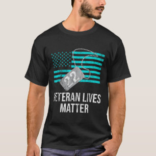 22 Een Dag Militaire Veteraan PTSS Zelfmoord Bewus T-shirt