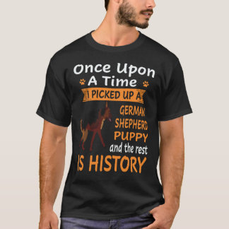 22 Eens Pakte Ik Een Duitse Herdershond Op T-shirt