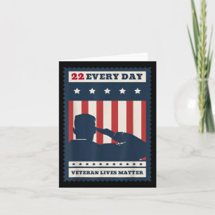 22 Elke dag Veteraan Leeft Veteraan Zelfmoord Awar Kaart