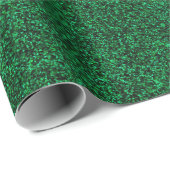 22 Emerald Green Glitter Print Cadeaupapier (Rol Hoek)