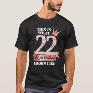 22 & Fabulous I Black Peach Party Group Candid Pho T-shirt
