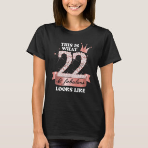 22 & Fabulous I Black Peach Party Group Candid Pho T-shirt