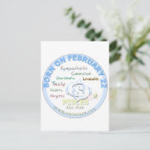 22 februari - Vissen Briefkaart (Staand voorkant)