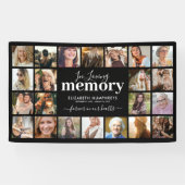 22 Foto Funeral Memorial Spandoek (Horizontaal)