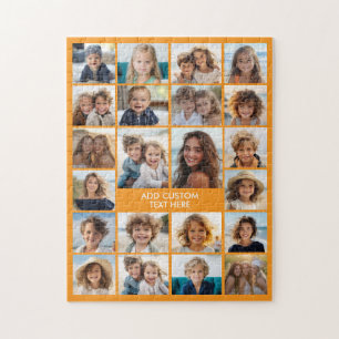 22 Fotocollage - Modern Minimaal met Tekst Legpuzzel