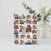 22 Fotocollage - Wit en tekst Briefkaart (Staand voorkant)