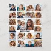 22 Fotocollage - Wit en tekst Briefkaart (Voorkant)