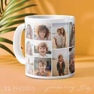 22 Fotosamenstelling - Minimaal raster met wit Grote Koffiekop