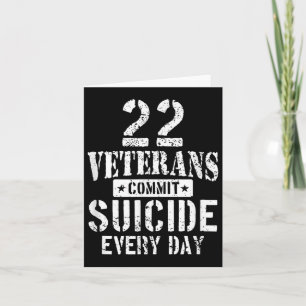 22 getroubleerde veteranen plegen elke dag zelfmoo kaart
