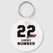 22 Het is mijn geluksgetal Sleutelhanger (Voorkant)