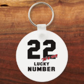 22 Het is mijn geluksgetal Sleutelhanger (Voorkant)