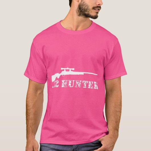 .22 Hunter Rifle Small Game Jagen Vuurwapen Pistoo T-shirt (Voorkant)
