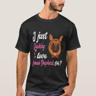 22 Ik hou gewoon van Duitse herder OK Duitse herde T-shirt