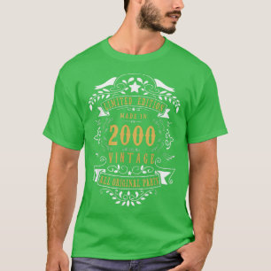 22 jaar 22 jaar oud, geboren in 2000 Man W T-shirt
