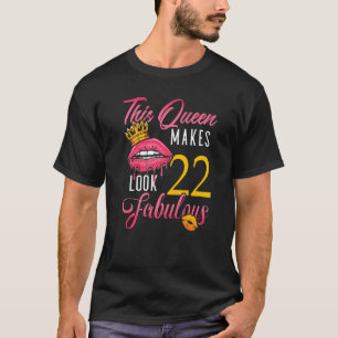22 jaar 22e verjaardag 12 t-shirt
