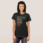 22 jaar Geweldige sinds augustus 2001 22 T-shirt (Voorkant volledig)