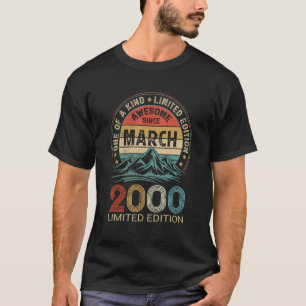 22 jaar Geweldige sinds maart 2000 T-shirt