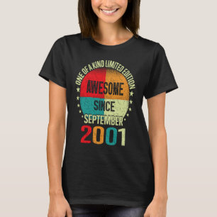 22 jaar Geweldige sinds september 2001 22 T-shirt