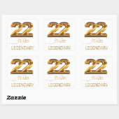 22 jaar legendarische sticker (Vel)