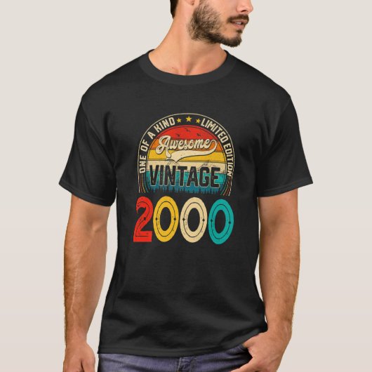 22 jaar Old Bday 2000 Limited Edition 22nd T-shirt (Voorkant)