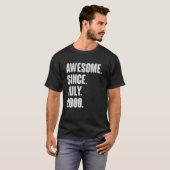 22 jaar oud 22 jaar Geweldige sinds juli 2009 T-shirt (Voorkant volledig)
