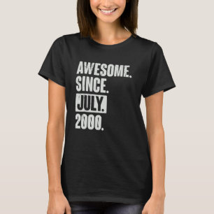 22 jaar oud 22 jaar Geweldige sinds juli 2009 T-shirt