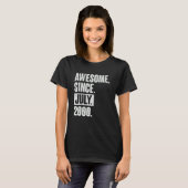 22 jaar oud 22 jaar Geweldige sinds juli 2009 T-shirt (Voorkant volledig)