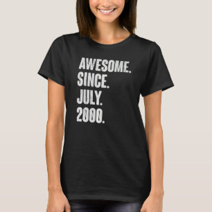 22 jaar oud 22 jaar Geweldige sinds juli 2009 T-shirt
