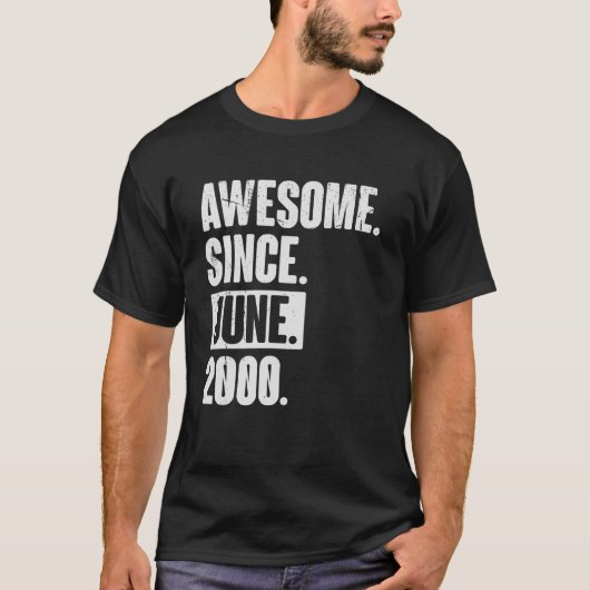 22 jaar oud 22 jaar Geweldige sinds juni 2009 T-shirt (Voorkant)